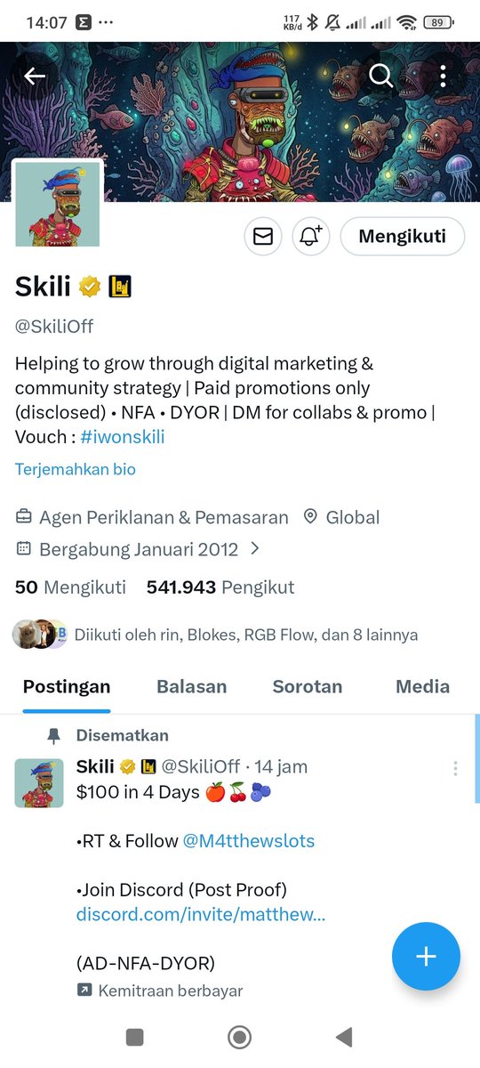 Akun Barunya Mufti tweet media