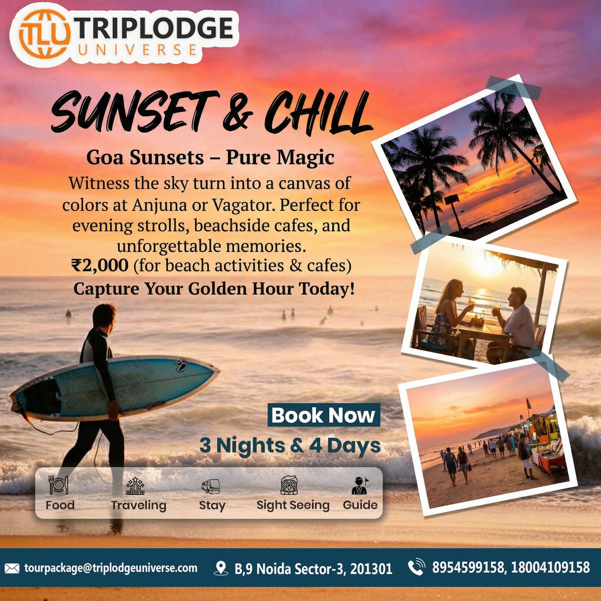 TriplodgeU's tweet image. #Goa #GoaDiaries #IncredibleIndia #BeachVibes #TravelIndia #Wanderlust #SeaSide #TravelGoals #ExploreIndia #BeachLife #NatureLovers #TripLodgeUniverse #TravelVibes #GoaTrip