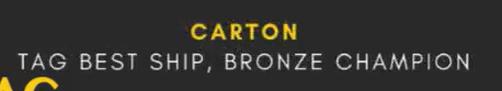 abtcarton's tweet photo. 1st win congrats my mains #CarTon and to us couriers we did well!! 🤎🫡

Bronze for TAG BEST SHIP!! 🥉🥉 https://t.co/OZrz9FHLAy