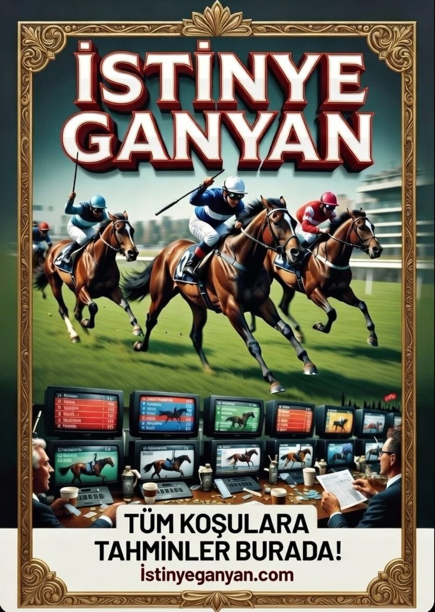 İSTİNYE GANYAN Herkese Bol Şanslar Diler !

🏟️  ADANA   &amp; İSTANBUL&amp; YURT DIŞI Yarışlar İçin Tüm Tahminler sitemizde yayımlanmıştır 👇👇👇

Detaylı tüm bilgiler,yarış analizleri ve Sabit Ganyan önerileri için sitemizi ziyaret ediniz !

istinyeganyan.com