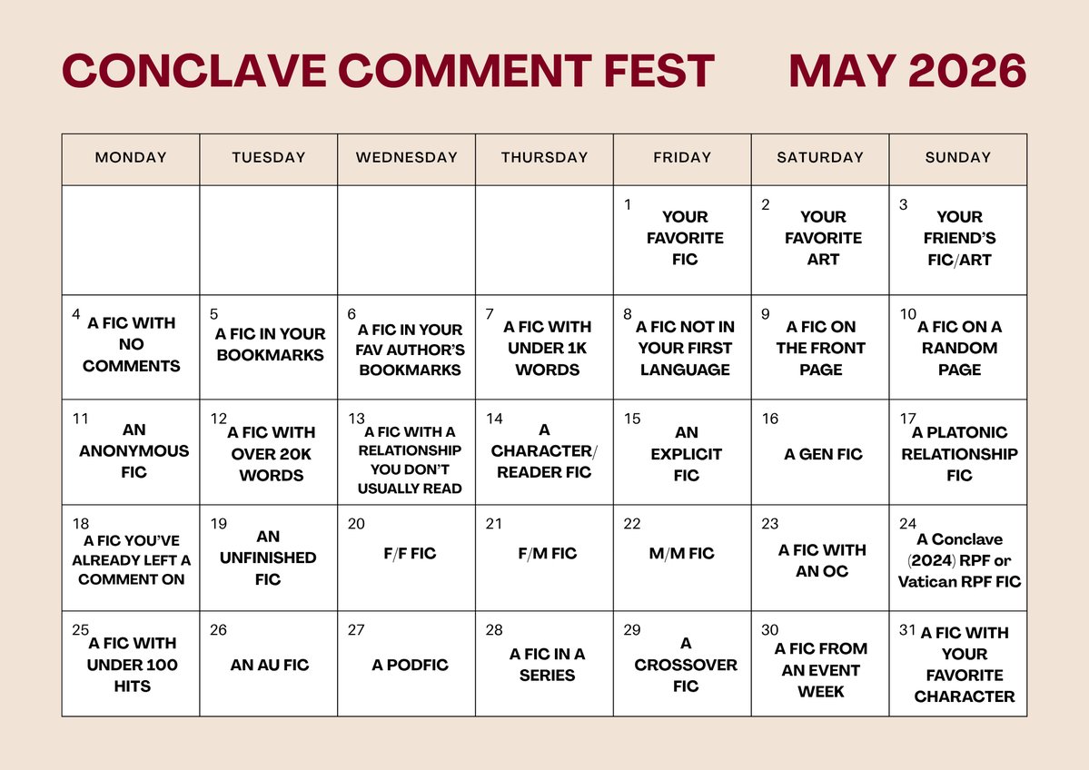 Conclave Fandom Events tweet media