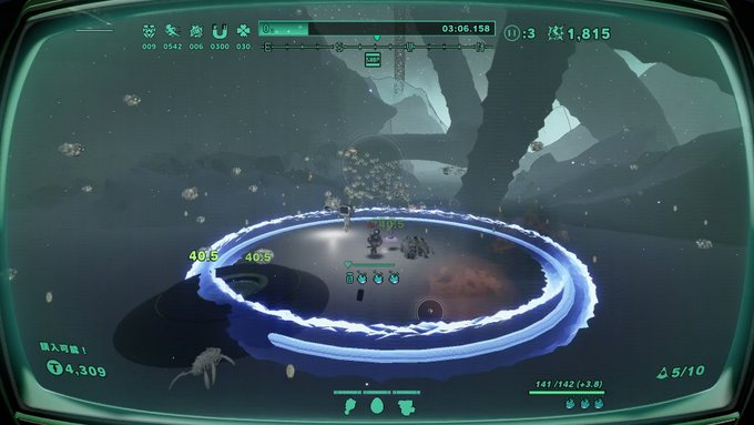 5p1a3's tweet image. クエイカーでどんどん跳ねていこう！
特に地上を這う敵をやっつける時にとっても便利👍
衝撃波の範囲も広いから、少し浮いている敵も巻き込めるよ

#スターノート 
#STARNAUT 
#Steam