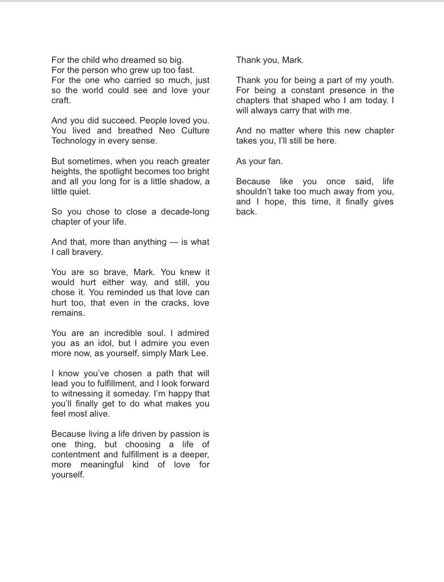 haoshiwrites's tweet photo. will be taking a break from kpop for a while, and hopefully this will all get better.

and this is for mark lee, thank you :) https://t.co/pPZSNNpRbl
