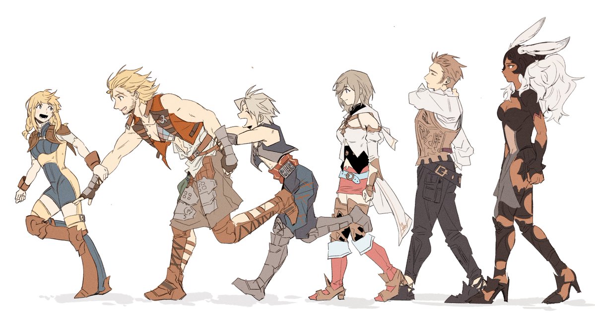 수정하면서 나머지 멤버도 마저그림