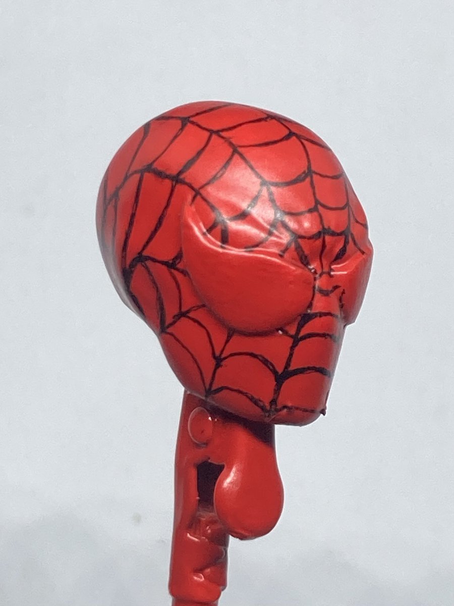 マキシマムスパイダーマンのカスタムヘッド完成しました！！目つき悪め