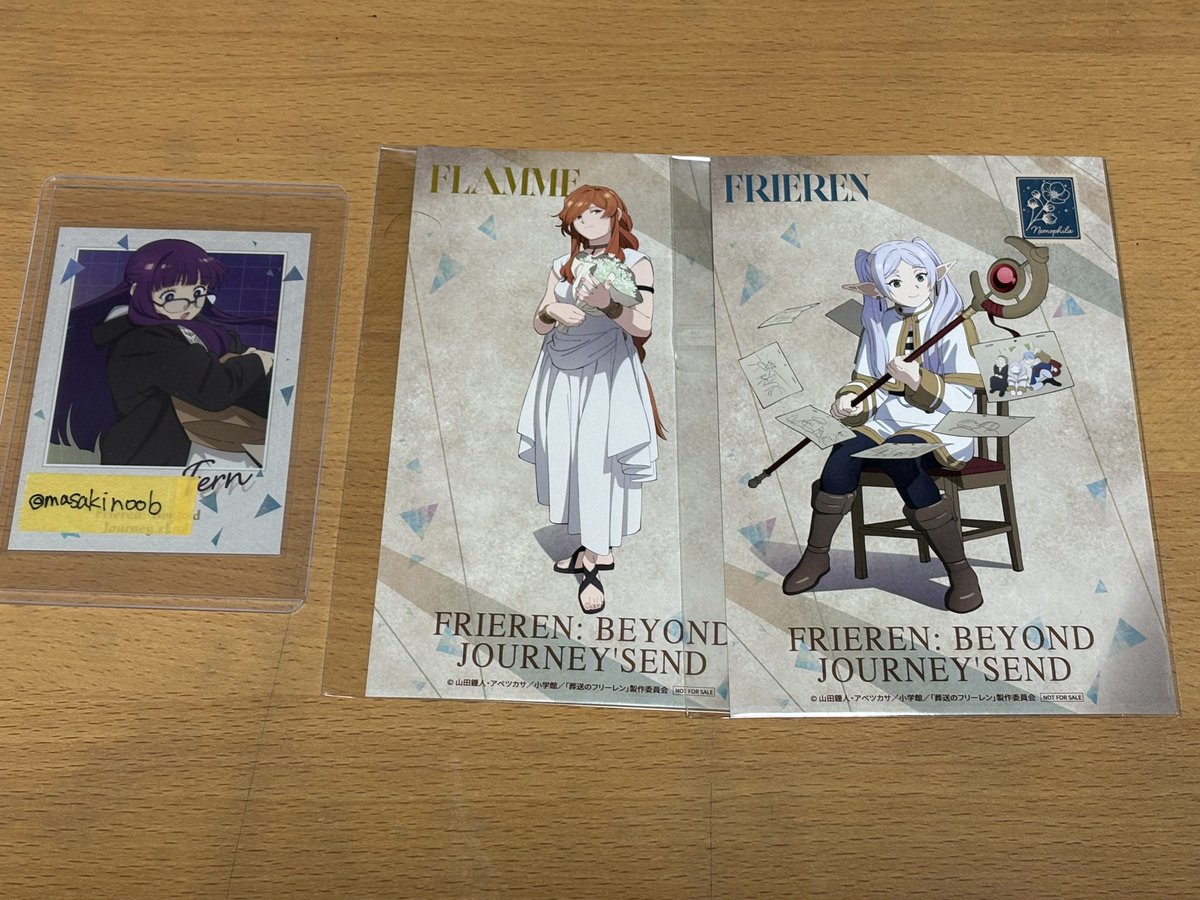 まさきん(アニメ用、お声かけ用)プロカ有り tweet media