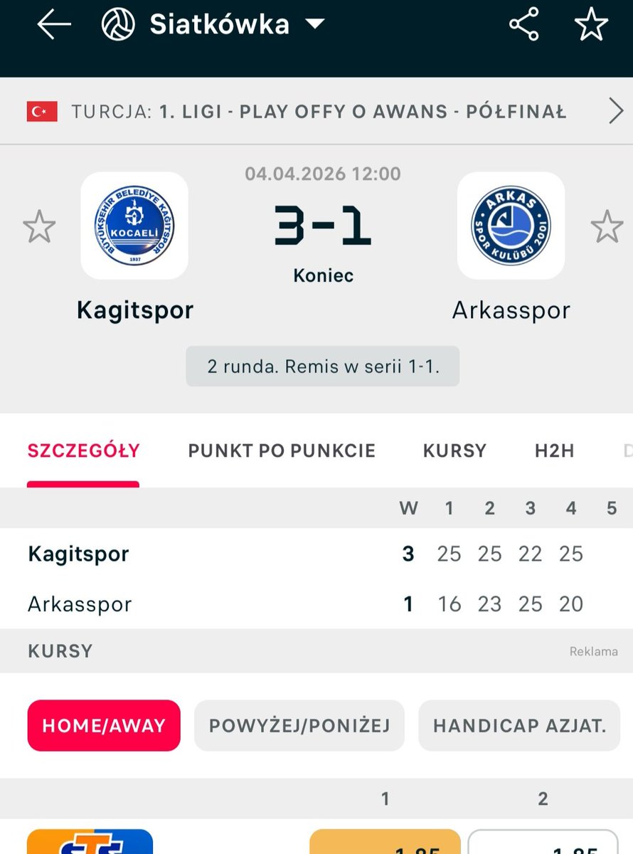 Patrykforza's tweet image. #Büyükşehir Belediye Kağitspor lepsi od #Arkas Spor Kulübü (3:1) w #semifinal play-off #ErkeklerLig.Zmieniony rezultat względem pierwszego meczu tym razem to Kağitspor narzuculi kontrolę nad sytuacją na parkiecie rozpoczynając z wysokiego poziomu.Arkas z setem na pocieszenie.