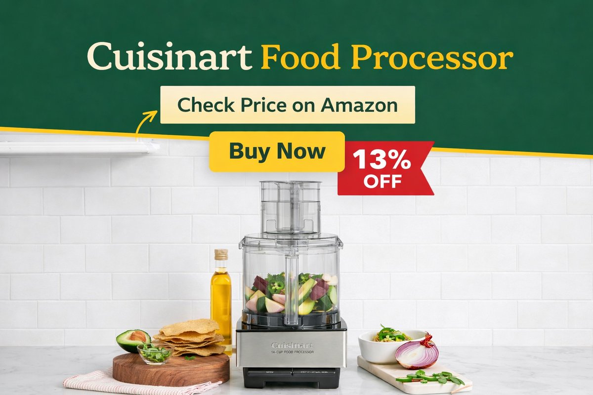 technohuntz's tweet image. Save time in the kitchen with the Cuisinart 14-Cup Food Processor 🥕⚡ Chop, slice &amp;amp; prep meals faster. 

🛒 BUY NOW: technohuntz.com/product/cuisin… 

#CuisinartFoodProcessor #FoodProcessor #KitchenGadgets 🍽️