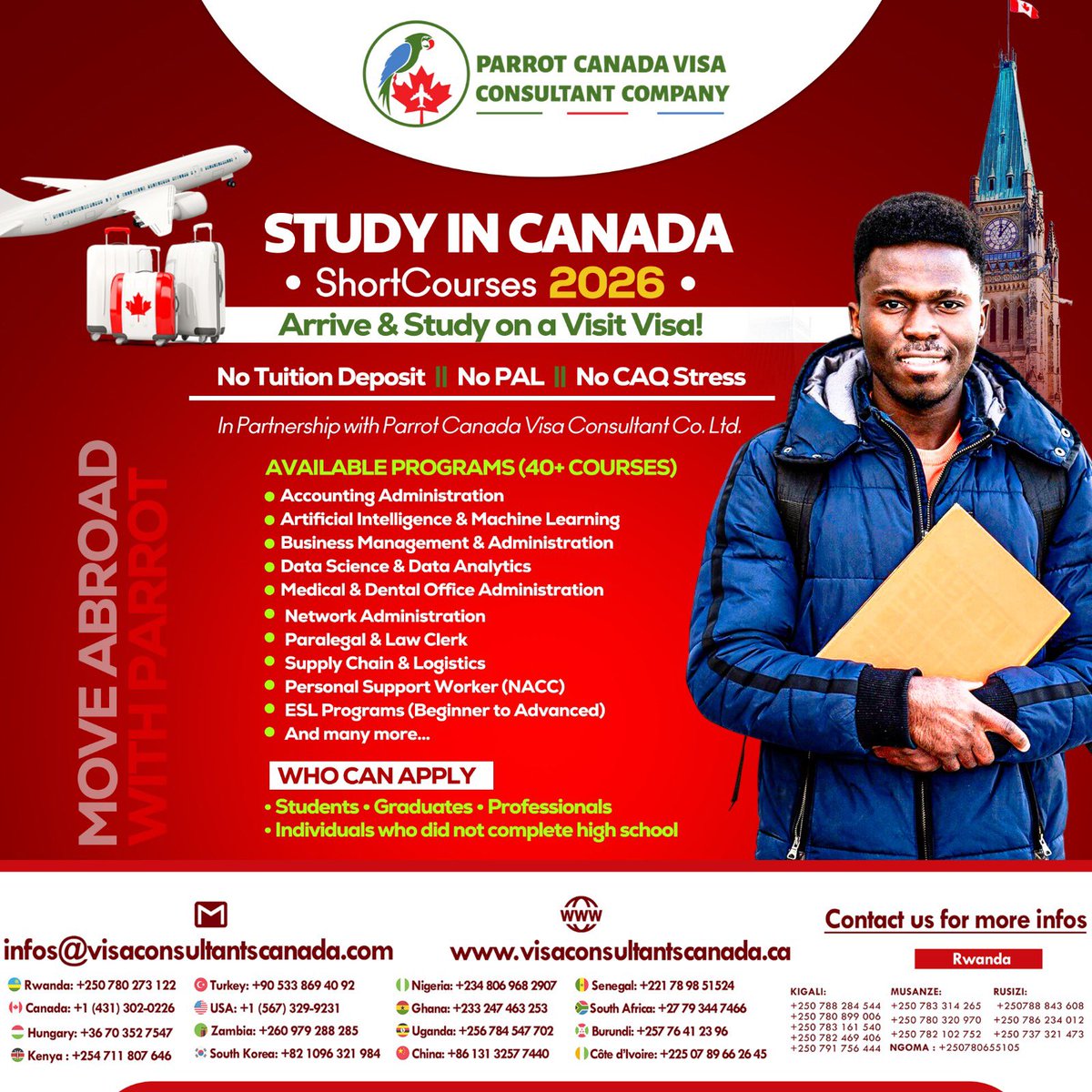 PARROT CANADA VISA Consultant Co Ltd (@parrotabroad) on Twitter photo 