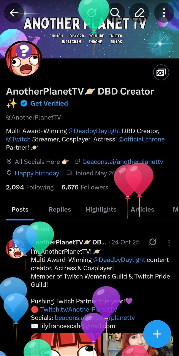 AnotherPlanetTV🪐 DBD Creator ✨ tweet media