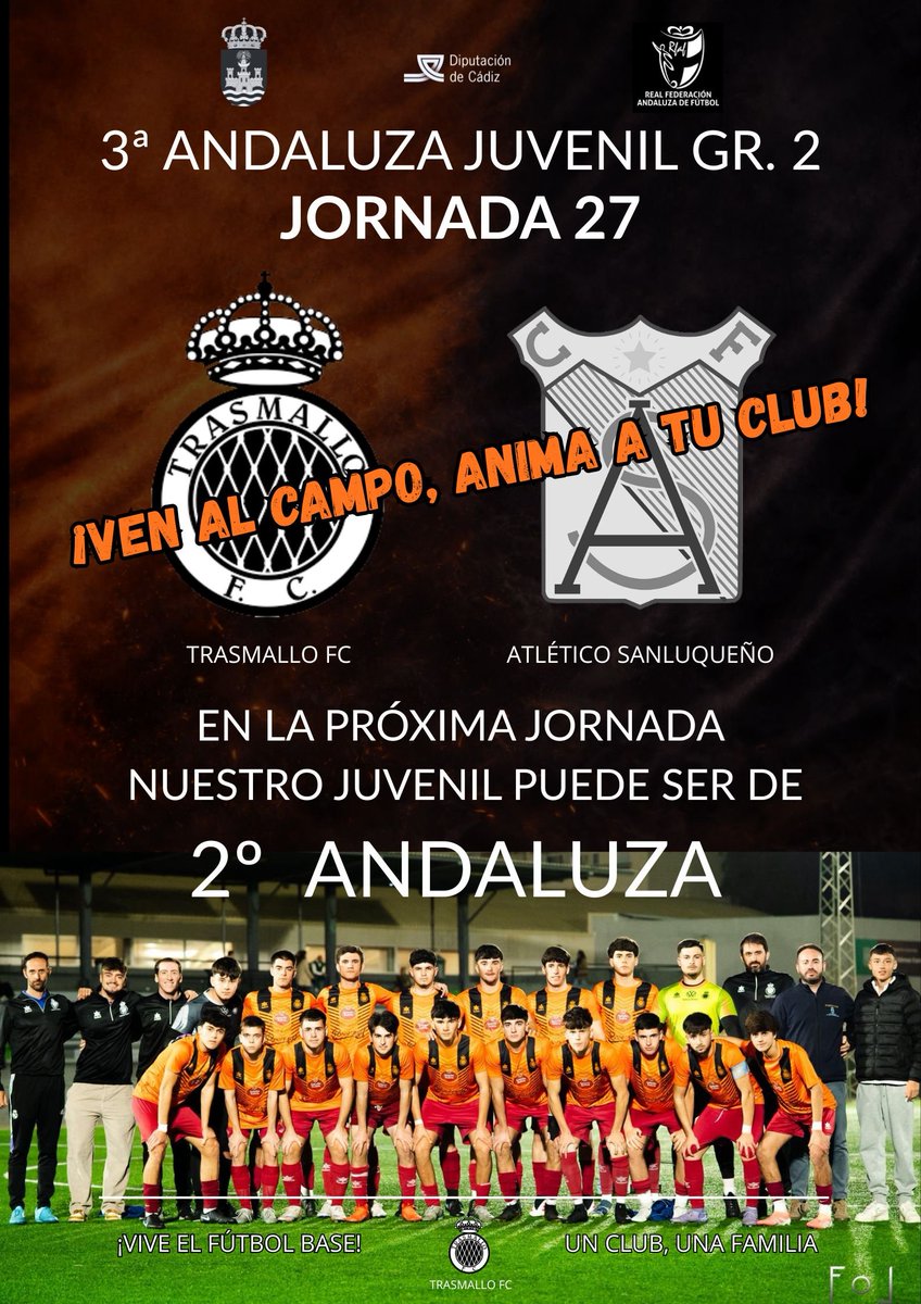 TrasmalloFC2026's tweet photo. 🟧⬛️ NO ES UN PARTIDO. ES HISTORIA. https://t.co/oryShqb8Mv