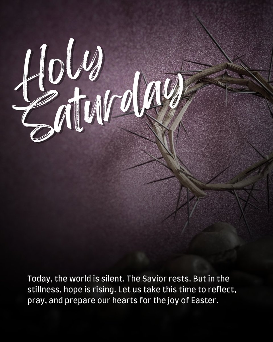 StAnneEpiscopal's tweet photo. Holy Saturday is a day of waiting. The tomb is sealed, the world is quiet, and hope seems hidden. Yet God is still at work in the silence, preparing the dawn of new life. #HolySaturday #HolyWeek #StAnnes #EpiscopalChurch ✨ https://t.co/NNLiDqP5Nl