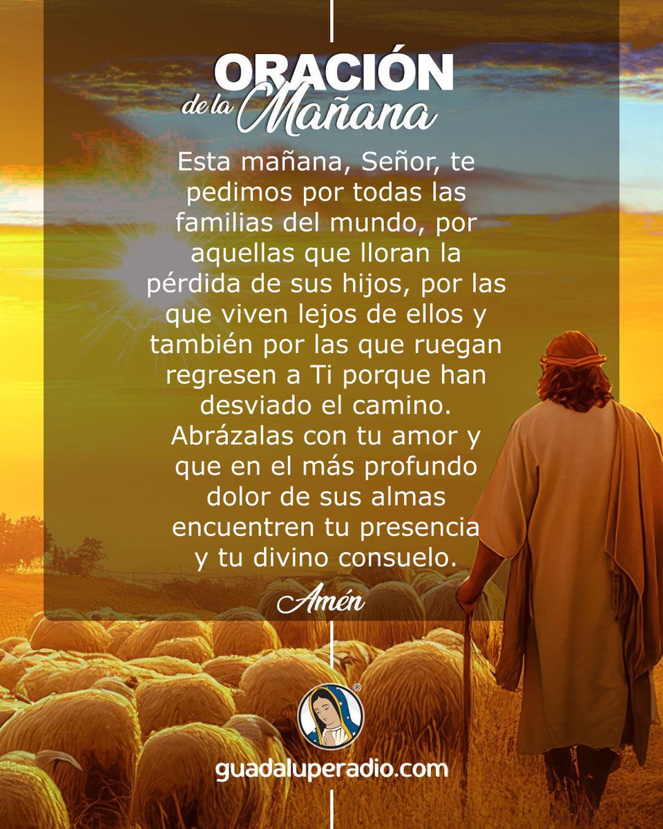 Abraza, Señor, con tu amor, a todas las familias que sufren por sus hijos.❤️