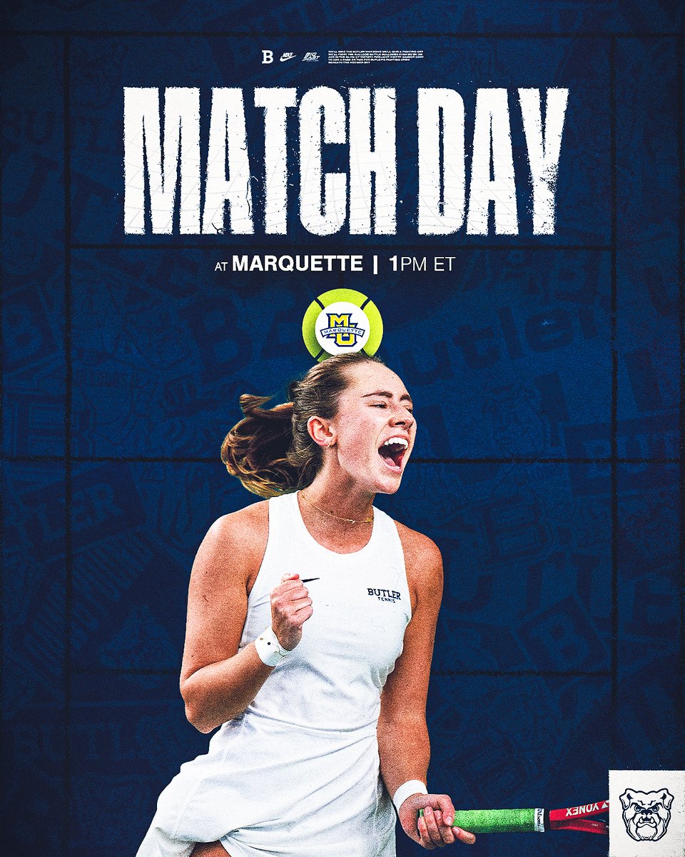 ButlerWTennis's tweet photo. Match Day in MKE 🎾 

🆚 Marquette
🕐 1 pm ET
📍 Milwaukee, Wisconsin https://t.co/pFz4KTnFiB