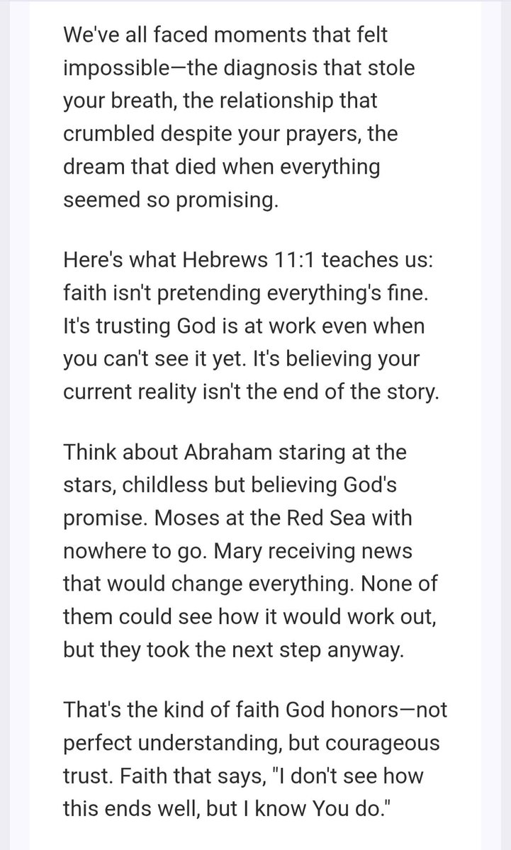 ECurtis09184574's tweet photo. Today's Scripture 

"Now faith is confidence in what we hope for and assurance about what we do not see."

Hebrews 11:1 https://t.co/j4StZa5a5a