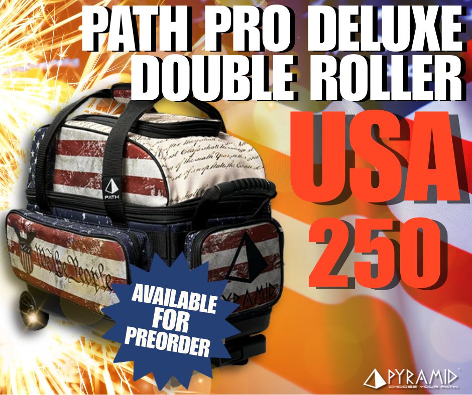 Independence, Freedom, America— All in One Bowling Bag!! 

ow.ly/Ly0q50YtBTq

Celebrate the 250th Anniversary of the United States of America with our all-new, Limited Edition Path Pro Deluxe Double Roller Design!
The Path Pro Deluxe Double Rollers are the best bags with