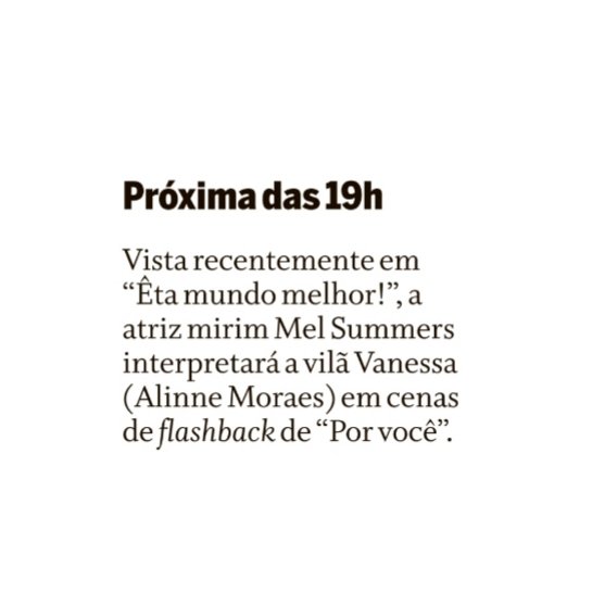 forumeplay's tweet photo. A atriz mirim Mel Summers, vista em Êta Mundo Melhor! e também em A Caverna Encantada, viverá em flashbacks vilã Vanessa (Alinne Moraes) na infância na novela #PorVocê.

🗞 Coluna Play https://t.co/HHmsk7TGqi