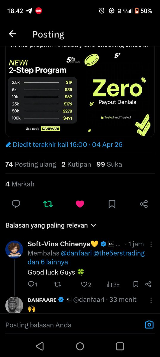ODdop60193's tweet photo. @danfaari @the5erstrading @the5ersnigeria @iamSoftVina @dadeen__ @online4556 @khalil_yks @__alameein @theplaymakerxx All done https://t.co/0LRG95A5fK