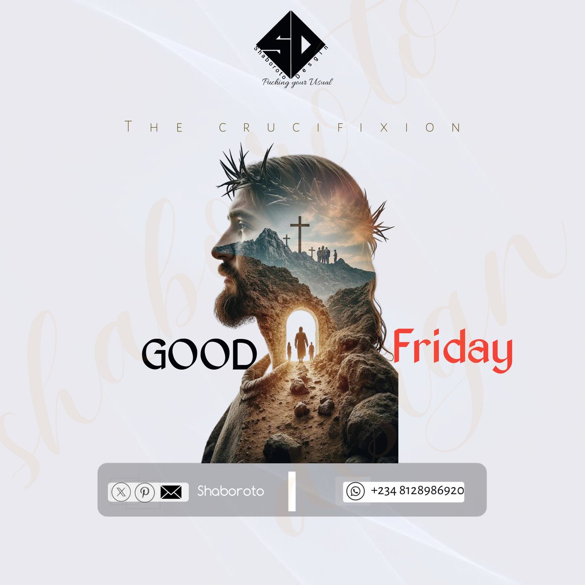 shaboroto's tweet photo. Yesterday was a reminder of his limitless love.Lets us be grateful for the redemption that has been given.Happy reflection on his love.✨Today our Lord Jesus Christ is rest in his tomb.#Goodfriday #crucifixion #graphic https://t.co/X41Ntq8XRR