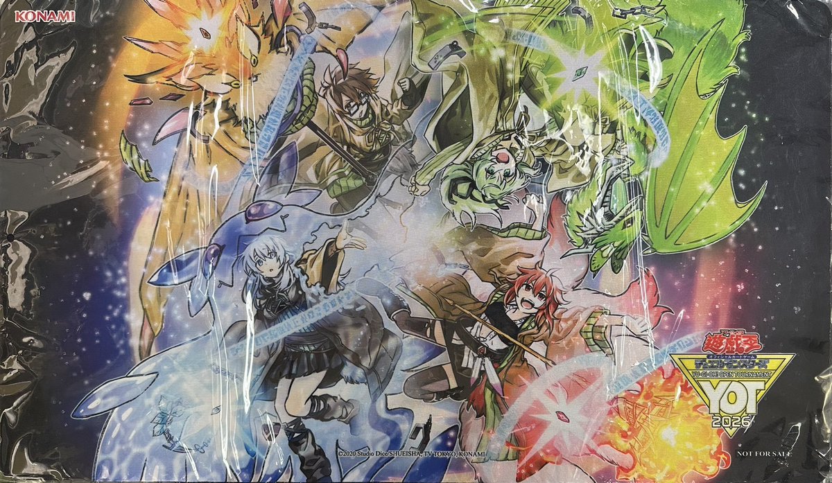 遊戯王 プレイマット】 未開封 黒智天至イリスフィール 四花繚乱の霊 