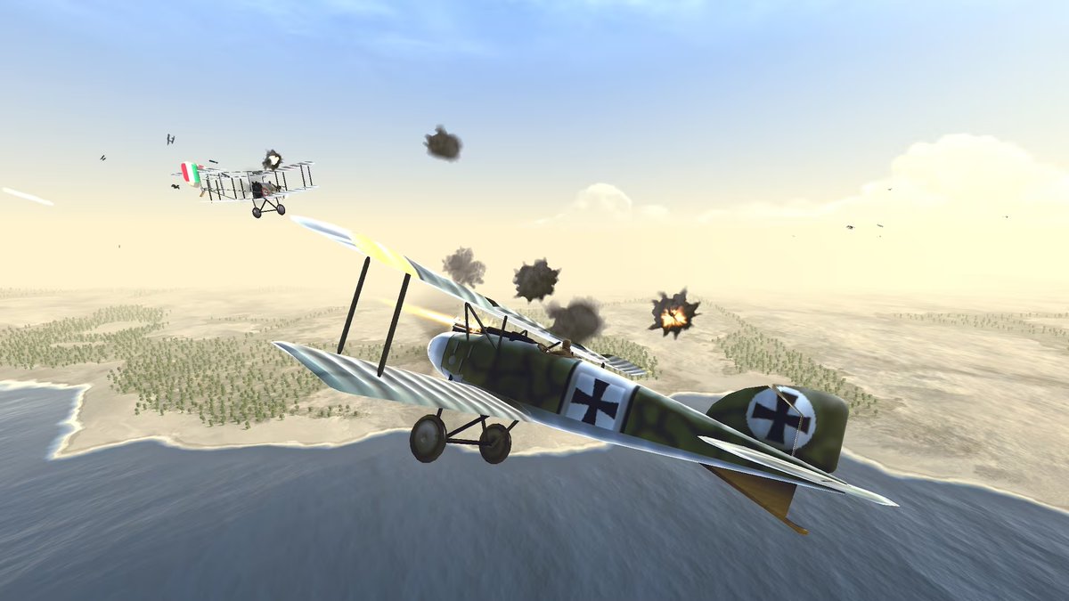 KrolMichal's tweet photo. Na PlayStation 5 wleciała arcade'owa lotnicza strzelanina Warplanes: WWI Sky Aces. Jest to port 5-letniej gry Warplanes: WW1 Fighters. Grę @homenetgames portowało i wydało 7Levels (@7lvls). Cena: 45 zł.

https://t.co/3wqzauiSyH

#polskiegry #HomeNetGames #7Levels #PS5 #PlayStation5 #giełda #GPW #NewConnect