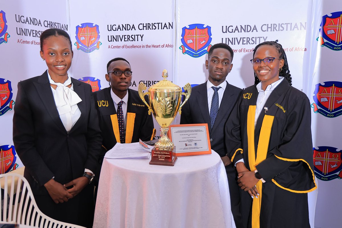 UCULSMain's tweet photo. The faculty of law had a huge win at the National Council for Higher Education (NCHE) Exhibition held in Gulu from the 26th - 28th of March 2026. The law project on ADR and community justice officially emerged as one of the best in the country. #nhce2026 https://t.co/2Ax3zYIQ4B
