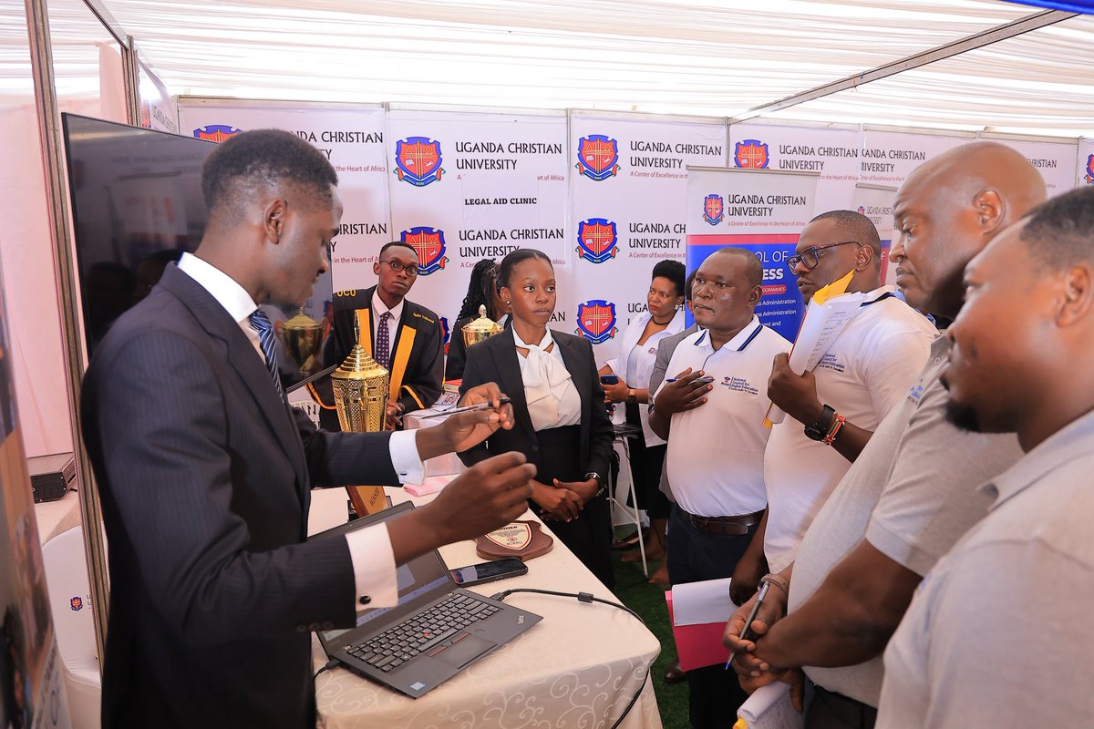 UCULSMain's tweet photo. The faculty of law had a huge win at the National Council for Higher Education (NCHE) Exhibition held in Gulu from the 26th - 28th of March 2026. The law project on ADR and community justice officially emerged as one of the best in the country. #nhce2026 https://t.co/2Ax3zYIQ4B