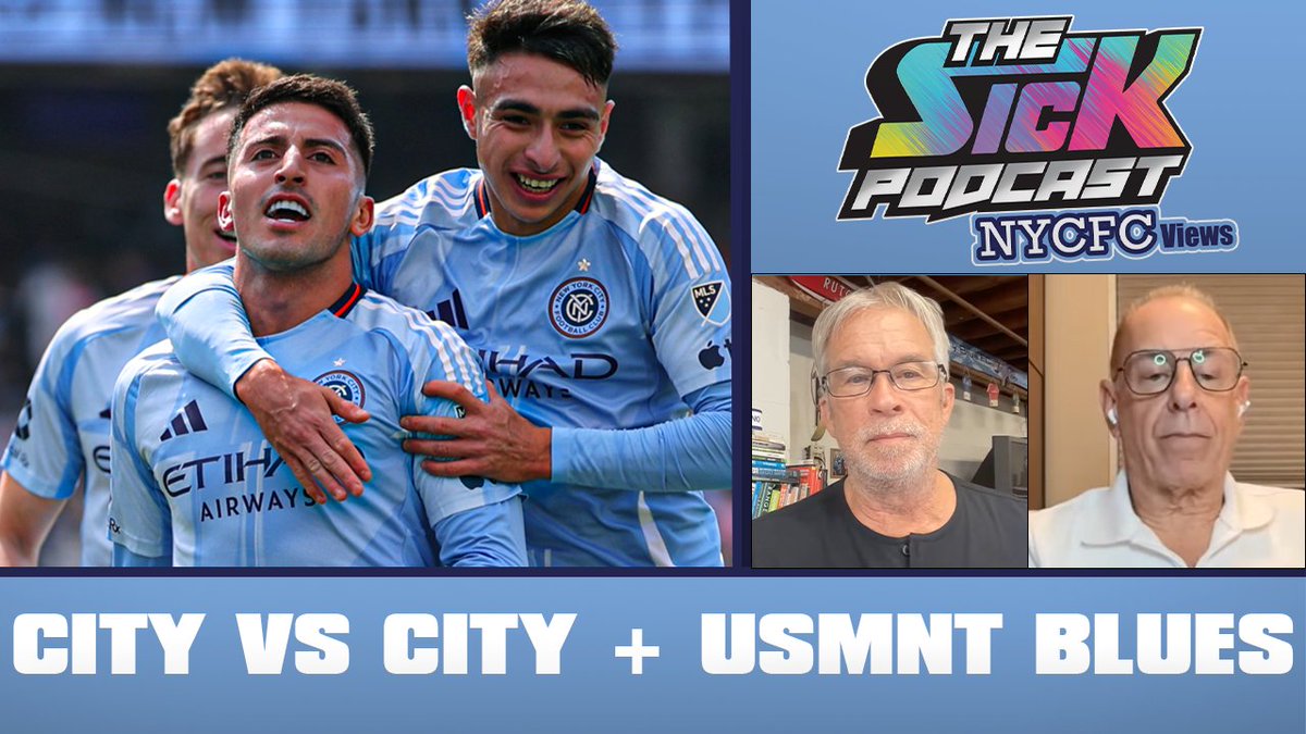 sickpodnycfc's tweet photo. 🚨New Episode🚨

@GlennCrooks and @RobAbramowitz discuss:

🔵NYCFC vs St. Louis City preview
🔵USMNT
🔵&amp; more!

Full pod👇
Watch: https://t.co/yu4Ywk8Mw9

#thesickpodcast https://t.co/jKmNyMnv4C