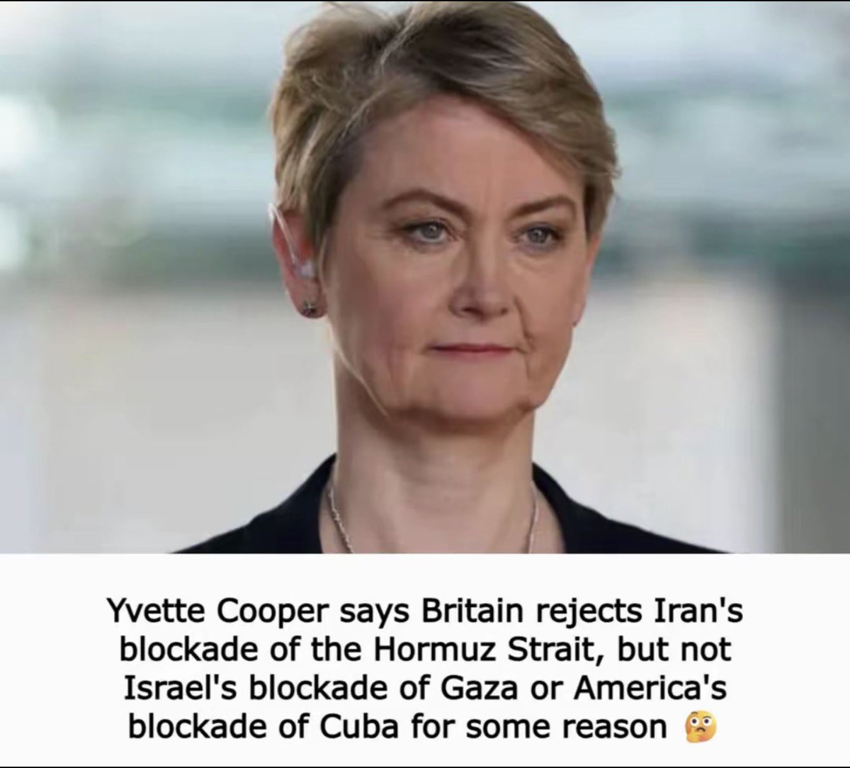 More double standards #pontifract remember the next election that 15 people died in intensive care in Cuba due to the USA . But labour stayed silent