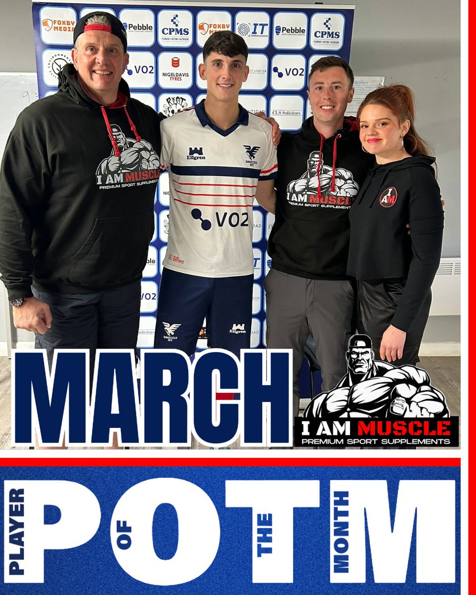 🏆| POTM

The I AM MUSCLE March Player of the month as voted by you, the fans, is Owen Thomas🥇

With over 80% of the vote!!! Owen was a clear winner👏

Second in the vote last month, another consistent 6 games have followed in March💪

Congratulations to Owen and thank you to