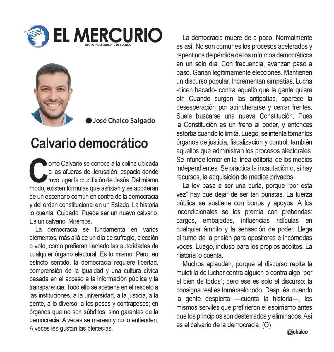 El Calvario de la Democracia 😉