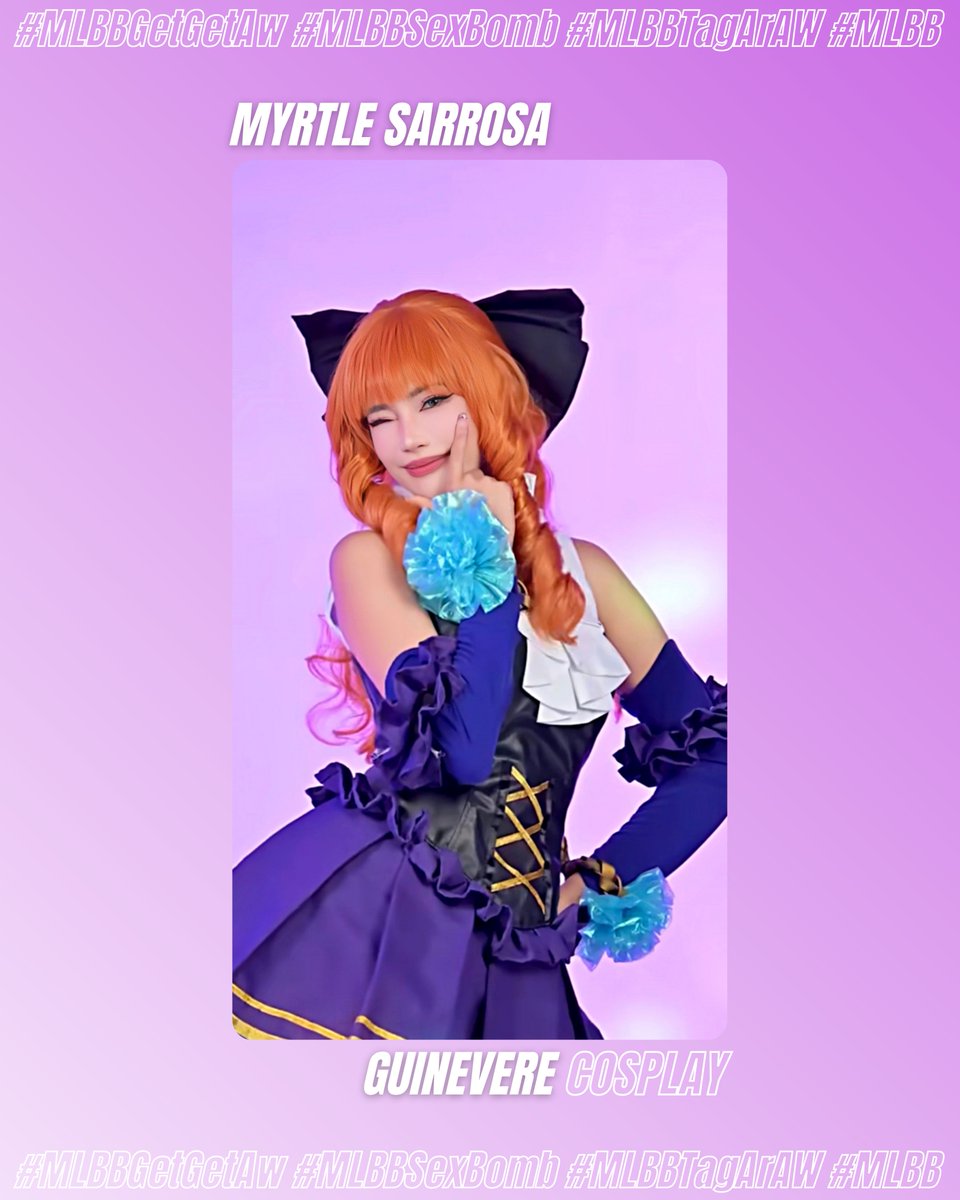 MyrtleGUpdate's tweet photo. CTTO
#MyrtleGailSarrosaUpdate
𝗠𝗼𝗯𝗶𝗹𝗲 𝗟𝗲𝗴𝗲𝗻𝗱𝘀: 𝗕𝗮𝗻𝗴 𝗕𝗮𝗻𝗴
Mobile Legends Bang Bang MLBB Guinevere Cosplay Myrtle Sarrosa Sumayaw Sumunod Dance Trend
#MLBBGetGetAw #MLBBxSexBomb #MLBBTagArAW #MLBB #Cosplay #MyrtleSarrosa #Sexbomb #SumayawSumunod #Dance #Trend https://t.co/WdRvwaI5KW