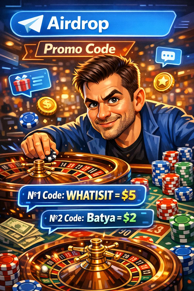 Beka_Crypto's tweet photo. Airdrop 🚀

Free $5 + $2 for everyone with special promo codes.

Open the Telegram bot
https://t.co/I1BEwgfUQS

Enter the promo codes:
1 - Batya
2 - WHATISIT

Get $7 for FREE 💰

#Airdrop #Crypto #FreeTokens #Telegram #Giveaway #Web3 #FreeCrypto #AirdropAlert https://t.co/O2vNsFvq2K