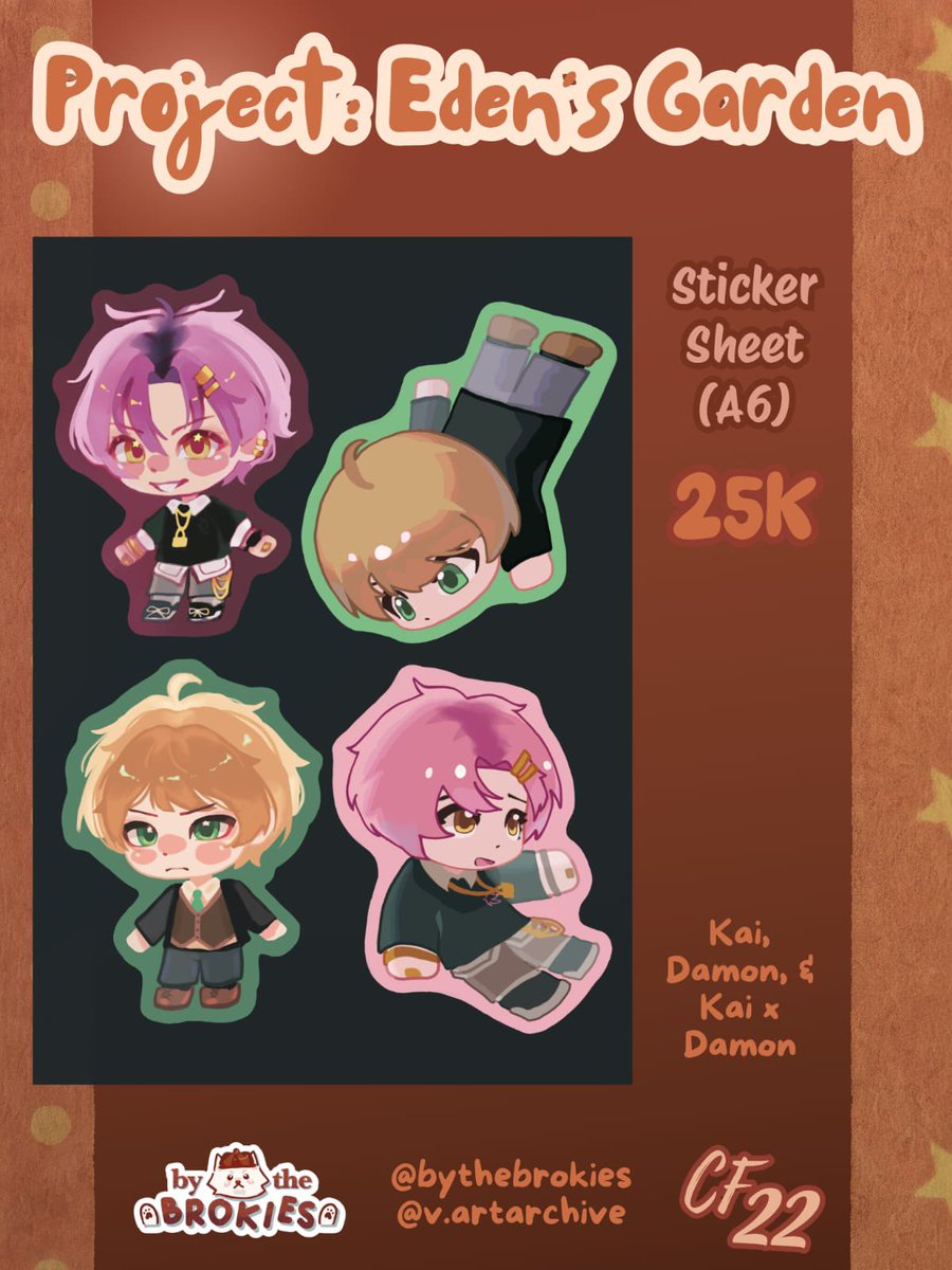 ByTheBrokies's tweet photo. ★ { 🔄&amp;💜are appreciated! } ★

ᯓ★ ByTheBrokies #CF22 Pre-Order is Open!!

🌨️₊˚.  3 - 21 April 2026
🎧 ˚. Day 2 only! (No Mail Order)
☕₊˚. Omori, Project: Eden’s Garden, &amp; more!
🍰⋆˙⟡ V's Catalogue (2/4)

♫ https://t.co/6RjaK1kT4p… ✩

#comifuro22 #comifuro22catalogue https://t.co/J6cgPlwhF5