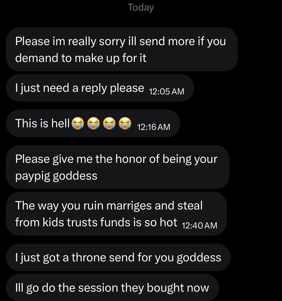 olivia⋆。°✩findom tweet media