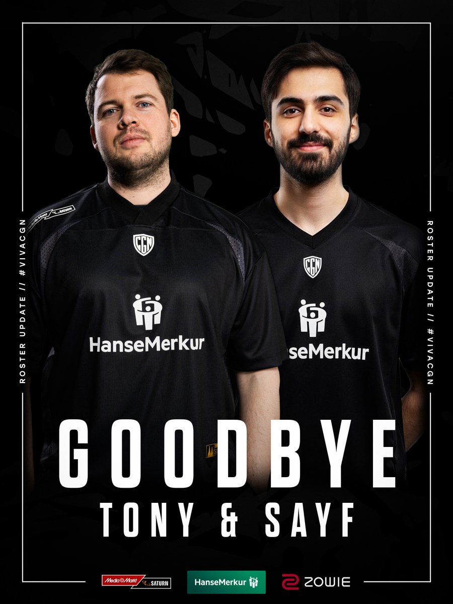 Today we say farewell to two valued members of our VALORANT team.

Thank you to our assistant coach <a href="/TonY_Valorant/">SGE TonY</a> for his dedication, leadership and impact behind the scenes.
Thank you to Sayf for his support and for helping shape Samed into the great player he is today.

We