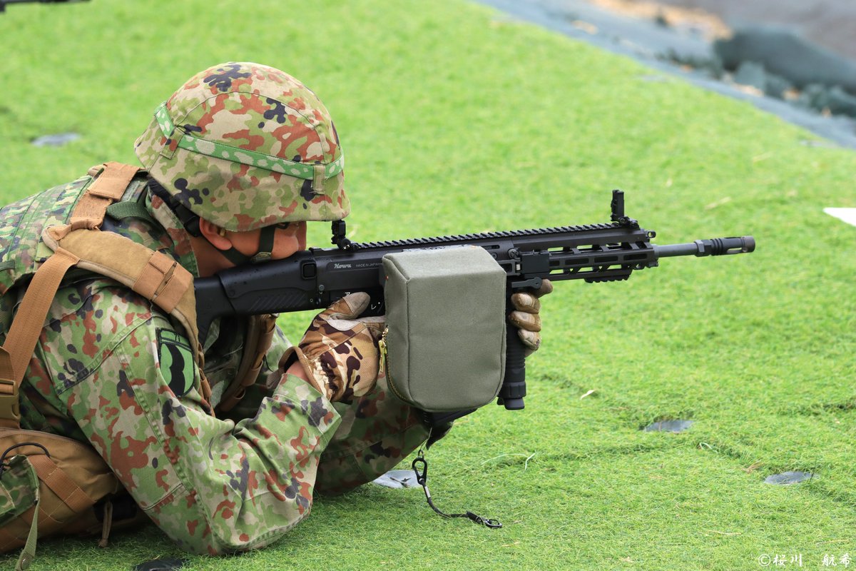 今日はこちらの写真です📷 陸上自衛隊第7普通科連隊の20式小銃実弾射撃
