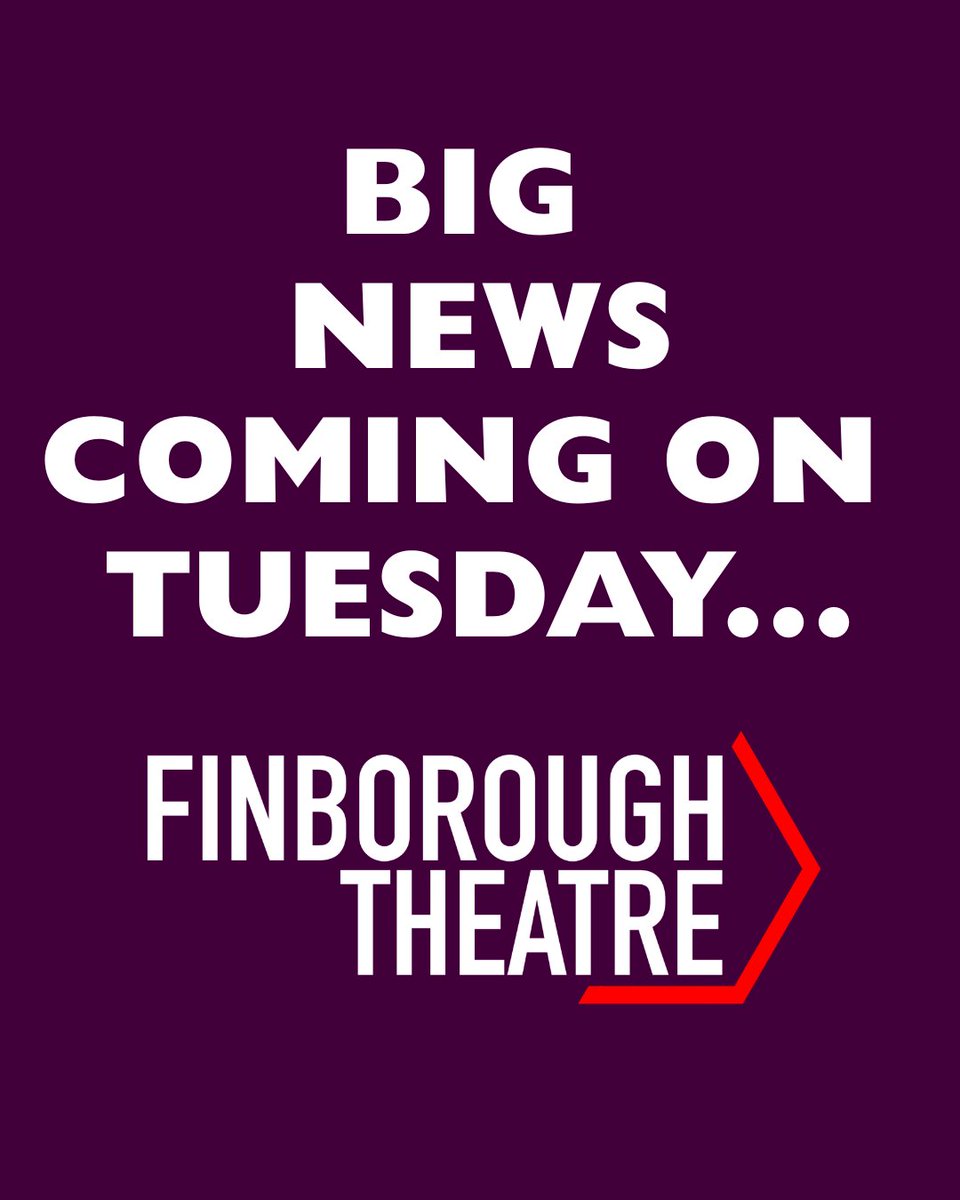finborough's tweet photo. Keep watching our socials for a very exciting announcement on Tuesday!
#fringetheatre #londonfringetheatre #offwestend #bigannouncement https://t.co/5t9WKxNkvY
