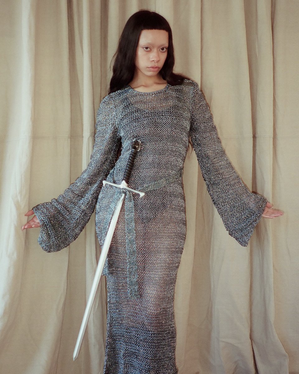 _joulian_'s tweet photo. Lee Mosely wearing the soft armour Maille Dress by Samantha Pleet https://t.co/XUlxKMWilm