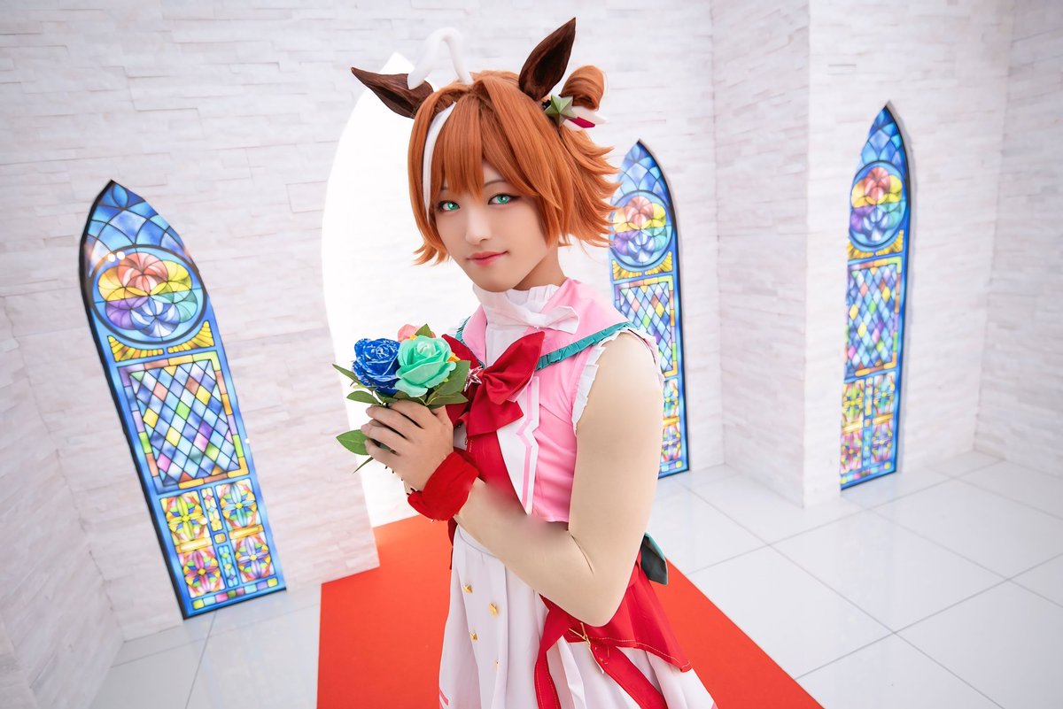 Cosplay⚠
ウマ娘🐴/ラインクラフト☀️

『貴方に紡がれた特別な日
           繋ぐ彩りの歴史の花束を💐』

photo📸ひんじゃくポテト様
 #逆転メンズティアラステークス0221