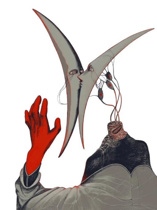 月の顔を外側に描くの、私もやっています