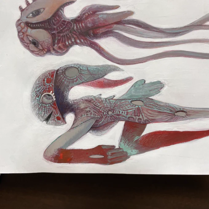 月の顔を外側に描くの、私もやっています
