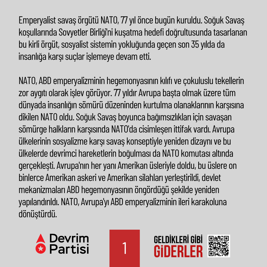 Devrim Partisi tweet media