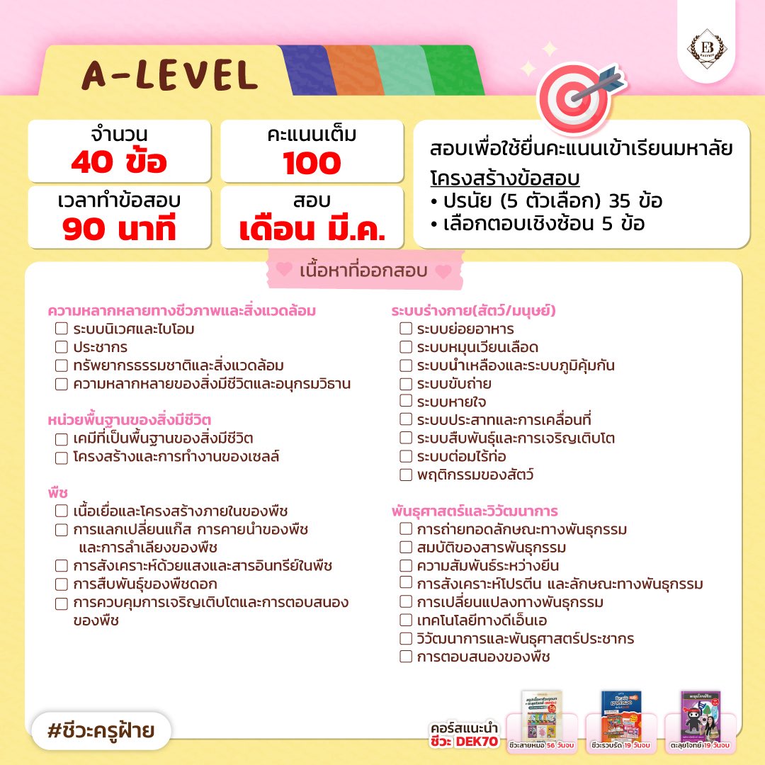easybioKruFai's tweet photo. 🗂️มัดรวมสนามสอบชีวะ 

#ALevelชีวะ
#NETSATชีวะ
#สอวนชีวะ

#ชีวะครูฝ้าย https://t.co/XBFB6Z402H