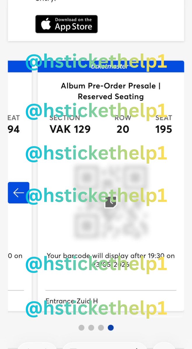 hstickethelp1's tweet photo. Harry Styles’ Together, Together Tour- Amsterdam🇳🇱
- May 26th
- 4 tickets
- (2) Sec 129, Row 20, Seats 194-195
- (2) Sec 129, Row 18, Seats 193-194
- 124,54€ each, 498,16€ total (price verified)
- PayPal G&amp;S

DM @GiuliaGuerra28 if interested!!!! https://t.co/IyA1BpxEBx
