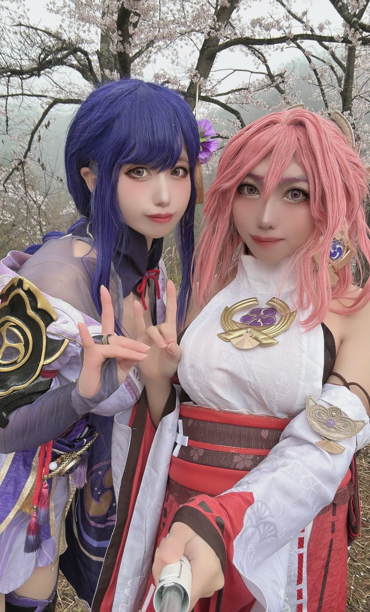 初めての虎山🌸✨
影神子合わせで衣装チェンジしてきた⚡️🦊🫶