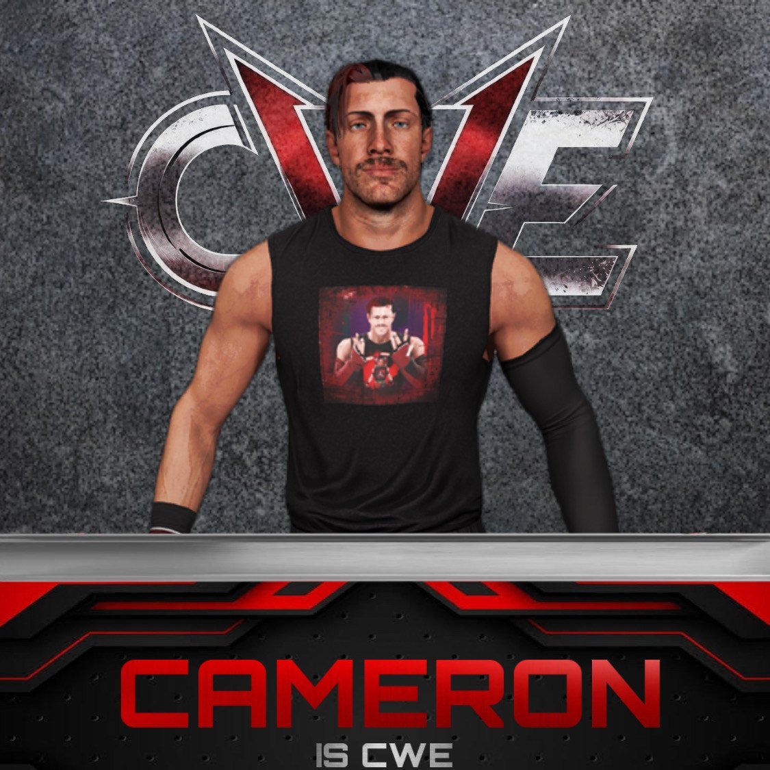 __CWE__'s tweet photo. He's back! @Cameron_CWE has signed a legends deal with CWE. Although retired from in-ring responsibilities, Cameron will return as he settles into a new backstage position

Cameron will also join Luke on the commentary team for the return of CWE, available to watch on April 15th! https://t.co/no7S7h1wAW