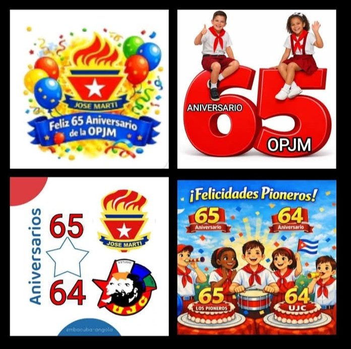 El Colectivo de ESEP -MINAL celebra el aniversario de la Organización Pioneril José Martí (OPJM) y la Unión de Jóvenes Comunistas (UJC) en Cuba.
Muchas felicidades.
#4DeAbril 
#MinalXCuba 
#AlimentariaPorCuba 
#ESEPSomosSuGarantía