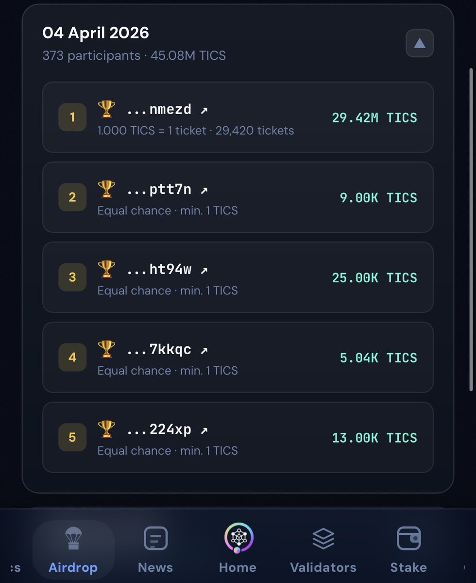 TicsForge Node Qubetics tweet media