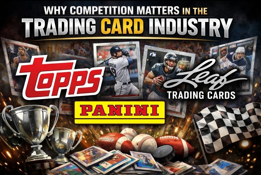 thectca's tweet photo. Why Competition Matters in the Trading Card Industry

At CTCA, we believe healthy industries are built on trust, innovation, and fair competition. That is true in the trading card world just as much as anywhere else. When one company holds too much control over a market, the entire ecosystem can feel the effects. Monopolies may create consistency, but they can also reduce choice, limit new ideas, and weaken the competitive pressure that pushes companies to improve.

Read the entire article by @nickjarman at https://t.co/RbZJDQk7Cp Insights page 
@based_cards

#HobbyUnited #TheHobby #HealthyHobby #TradingCards #TCG